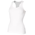 Miniatyrbillede 1 af 2: Skinni Fit Essential Lang Ribbet Strikket Vest Top M Hvid M White