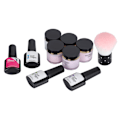 Miniatyrbillede 5 af 11: 10 stk. Negle Dyppe Pulver Sæt Neglekunst Pulver Top Base Coat Gel Børste Manicureværktøj (C Sæt)