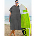 Miniatyrbild 3 av 5: Bytrock Extra stor tjock strandhandduk med huva. Surfponcho för män och kvinnor för enkel förändring offentligt. Snabbtorkande mikro