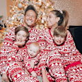 Miniatyrbilde 1 av 6: Julepysjamas sett Familie matchende klær Soveklær ed