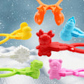 Miniatyrbilde 3 av 5: 4 stk. Cartoon snøballmaskin plast klips sand snøball form F
