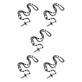 Miniatyrbilde 3 av 5: 1/2/3/5 Träroskrans med korshänge för män och kvinnor 5Set
