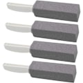 Miniatyrbilde 1 av 5: Pumice for toalettrengjøring, pumice toalettbørste med håndtak 4-pak svart-WELLNGS