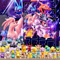 Miniatyrbillede 4 af 4: Pikachu Adventskalender 2024, 24 blinde figurer, 24 dages nedtælling til jul, samlefigurer, legetøj, gaver til børn og voksne
