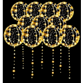 Miniatyrbillede 1 af 6: LED-balloner 10-pak, lysende balloner 20 tommer klare helium bobo balloner, glødende bobbelballoner med lyskæder til Valentinsdag - Perfekt