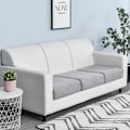 Miniatyrbild 2 av 4: Elastiska Soffaöverdrag Stretch Slipcover Soffskydd Överdrag 1/2/3 Sits Grå Gray Double seat