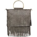 Miniatyrbillede 2 af 5: Kvinde Mode Skulder Crossbody Tote Håndtaske Pung Frynser