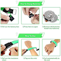 Miniatyrbillede 5 af 5: LED-armbånd, 4-pak reflekterende LED-lys armbånd, lysbånd, børns natlys til løb, jogging, hundeluftning, løb, udendørs sport