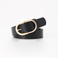 Miniatyrbilde 3 av 3: Lærbelte for kvinner, lærbelte for jeans, bukser, mote, dame