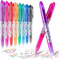 Miniatyrbillede 1 af 3: Viskelæder gel pen 0,5 mm spids slet gummi pen, voksen barn studerende skole kontorpapir gaver - 8 farver