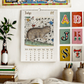 Miniatyrbild 3 av 5: Ful medeltida katter kalender 2024 | Rolig ful uggla väggkalender | Konstig renässanskatter hundar kalender 2024 | Djurväggkalender rolig present C