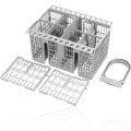 Miniatyrbilde 2 av 5: Bestikkurv for oppvaskmaskin (avtakbart håndtak)