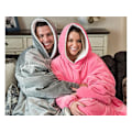 Miniatyrbillede 6 af 10: Oversized Hoodie med Hætte - Filt pink 780