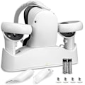 Miniatyrbild 1 av 5: Laddningsdocka för Oculus Quest 2, stödjer magnetisk laddning av dubbla kontroller och VR-tillbehör för headset