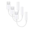 3-Pack Adapter USB-C to 3.5mm (Samsung S20 S21 S22) Headphones-FA-