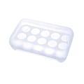 Miniatyrbild 1 av 8: 15 rutnät plast förvaringslåda äggförvaring äggkartonger för kylskåp White