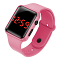 Miniatyrbillede 1 af 2: LED Firkant Elektronisk Digital Smart Watch Sportarmbånd pink