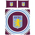 Miniatyrbild 1 av 2: Aston Villa FC Pulse Påslakan Set Enkelsäng Bordeaux/Blå/Gul Maroon/Blue/Yellow Single