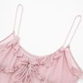 Miniatyrbillede 8 af 8: Mode Volang Tanktop Hængselskjorte ROSA XS Pink Pink XS