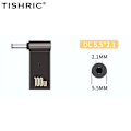 Miniatyrbild 1 av 5: Adapter för bärbar dator PD 100W 5A USB Typ-C hona till likström hane för HP/Lenovo/DELL 5.5x2.1