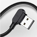 Miniatyrbild 7 av 9: MCDODO Vinkelkabel 90° Micro USB Snabbladdning Dubbelsidig QC 3 LED 2M