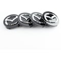Miniatyrbilde 1 av 5: (Svart) 4 stk Navkapsler for Mazda, 57mm, Navkapsler for Bil