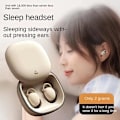 Pikkukuva 3 / 5: Näkymättömät nukkumiskuulokkeet Pienimmät Kevyimmät Pienet melunvaimennuskorvatulpat nukkumiseen Hiljainen mukava Mini Sleepbuds Langaton Bluetooth 5.2 Piilotetut kuulokkeet White