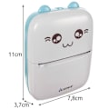 Miniatyrbild 9 av 9: Miniskrivare Bluetooth 200 Dpi Etikettskrivare Med 11st Rullar