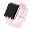 Pikkukuva 4 / 7: 2021 Nya Sport Casual Herr Dam Led Watch Rosa Lovely Digital Barn Sport Armbandsur Klocka bayan kol saat Pink Rose