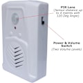 Miniatyrbillede 2 af 5: PIR Infrarød Bevægelsessensor, Pro Edition med Multi-Track Playback. Download dine egne MP3-lydfiler for at afspille tale, musik eller lydeffekter