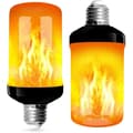 2-pakning E27 LED-lyskilder med flammeform og 4 moduser med gravitasjonssensor-FY-