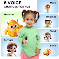 Miniatyrbild 5 av 7: Mini Karaoke Maskin för Barn Vuxna Portabel Bluetooth Karaoke Högtalare med 2 Trådlösa Mikrofoner, Perfekt Present för Flickors Födelsedag Familjefest