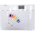 Miniatyrbild 2 av 5: A3 Magnetisk Whiteboard Kalender Torkbar Tavla Set Veckoplaner Whiteboard för Kylskåp Kök Hem 17X12 Tum