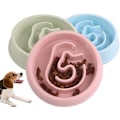 Miniatyrbillede 2 af 4: Anti-stick madskål til katte og hunde, stor hundeskål til langsom spisning