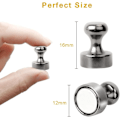 Miniatyrbillede 4 af 5: Små stærke kraftfulde magnetiske pushpins til whiteboard, magnetisk