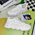 Miniatyrbillede 4 af 5: Herrsneakers Andas løbesko Mode Sportsko 3Azl119 Hvid White 40