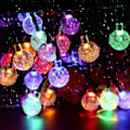 Miniatyrbillede 1 af 5: LED Udendørs Lyskæde Multicolor Krystalbold Fe Lys