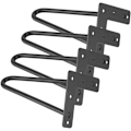 Pikkukuva 2 / 5: Metallipöydän jalat Huonekalujalat 10 mm paksu musta (8\")