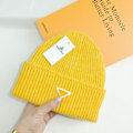 Miniatyrbillede 1 af 5: Varm vinterstrikket hue Efterår- og vinterhue Omvendt trekant Mode mærke Casual Ørevarmere Unisex Ginger gul Ginger yellow M