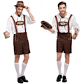 Pikkukuva 1 / 5: Miesten baijerilaiset nahkahousut saksalaiset Oktoberfest perinteiset shortsit XL