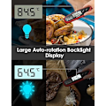Miniatyrbild 3 av 5: ACY Digital kökstermometer Omedelbar avläsning kötttermometer, lång sond, stor LCD-skärm Dual M
