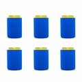 6 Pcs Beer Coolers/Sleeves Soft Insulated Reusable Holder-FA- Blue
