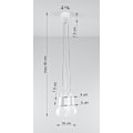 Miniatyrbilde 4 av 5: Hengende lampe Diego 3 hvit