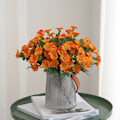 Miniatyrbilde 2 av 5: Juledekorasjon Vakre kunstige høstblomster, silke d