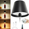 Miniatyrbillede 1 af 4: Trådløs LED-flaskelampe til vin (Sort) Sort Svart Svart