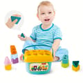 Miniatyrbillede 7 af 10: Form-sorteringslegetøj til spædbørn - ABC & Formpuslespil, Udviklingsgave til drenge og piger-FA-