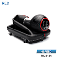 Miniatyrbilde 1 av 5: For AUDI A4 8E B6 B7 2000-2008 Bil Girskiftknapp Damask Boot Parkeringshåndbrekkhåndtak Case-6 hastigheter Rød 6 Speed Red