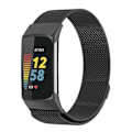Miniatyrbilde 1 av 5: Milanese Loop Armbånd Fitbit Charge 6 Svart