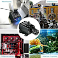 Miniatyrbillede 2 af 5: Ultratyst fontænepumpe Dc12v 10w 400l/h Løft 400cm Minibørsteløs vandpumpe 5,52,1mm nedsænkelig fontænepumpe hun med flowjusteringsfunktion