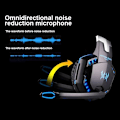 Miniatyrbild 5 av 5: Trådlösa Bluetooth-hörlurar med mikrofon, trådbundna spelheadset för PS4, PC, Xbox One, PS5